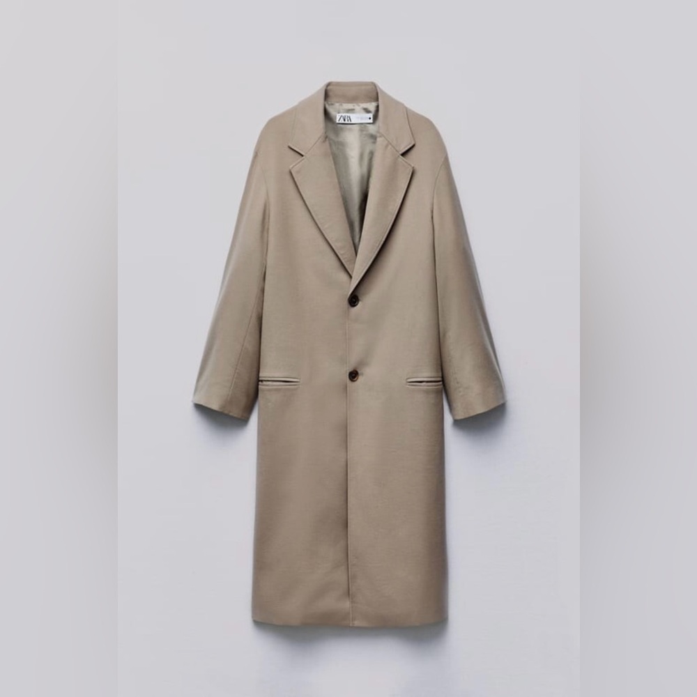 Zara ZW Collection Straight Cut Wool Coat, Limited Edition - Picture 5 of 12
